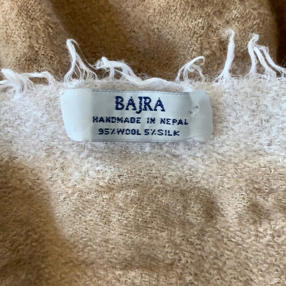 Wool and silk scarf